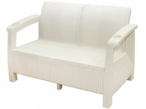 Двухместный диван Yalta Sofa Seаt белый купить в Балабаново