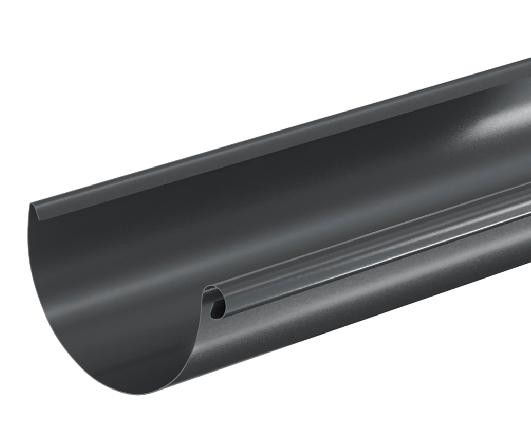 Водосток Aquasistem, система 125x90 - Водосточный желоб 3.00м RAL 7024 Тёмно-серый купить в Балабаново
