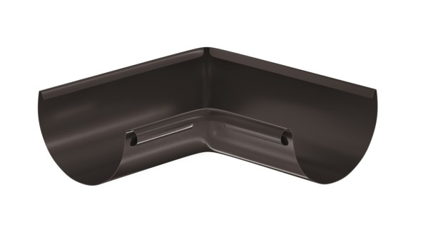 Водосток Aquasistem, система 125x90 - Угол желоба, внутренний 90° RR 32 Тёмно-Коричневый купить в Балабаново