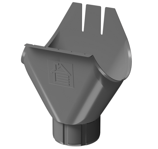 Воронка желоба D125 Döcke STAL PREMIUM Графит, (RAL 7024) купить в Балабаново