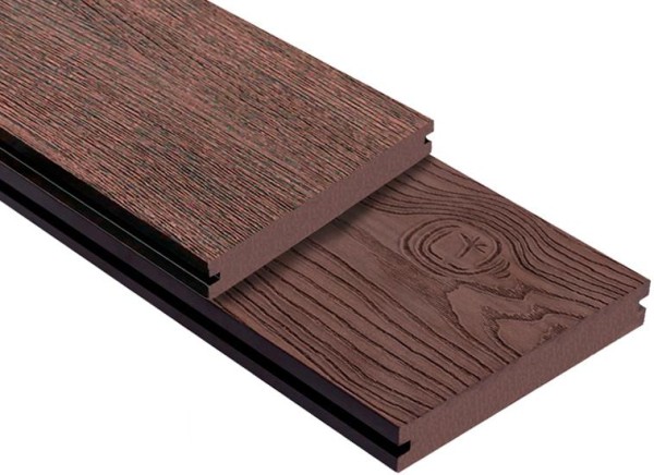 Террасная доска ДПК Outdoor 3D полнотелая STORM/OCEAN BROWN коричневая микс купить в Балабаново