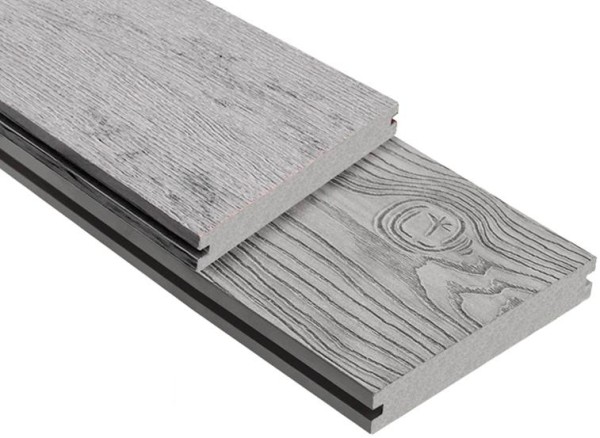 Террасная доска ДПК Outdoor 3D полнотелая STORM/OCEAN GREY серая микс купить в Балабаново