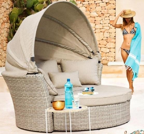 Диван-Трансформер AFINA плетеный из иск. ротанга AFM-325 Beige купить в Балабаново