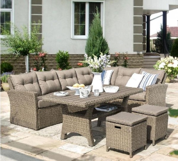 Комплект мебели AFINA плетеной из иск. ротанга AFM-307B Beige купить в Балабаново