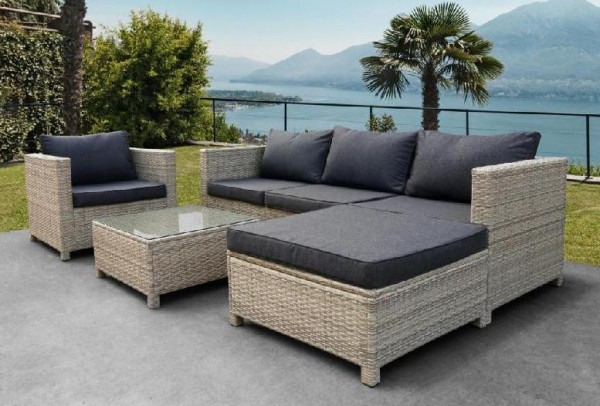 Комплект мебели AFINA плетеной из иск. ротанга YR821G Grey/Grey купить в Балабаново