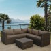 Комплект мебели AFINA плетеной из иск. ротанга YR825A Brown/Beige купить в Балабаново