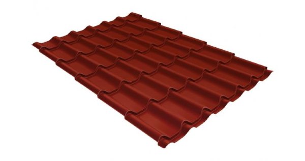 Металлочерепица классик 0,5 Satin RAL 3009 оксидно-красный купить в Балабаново