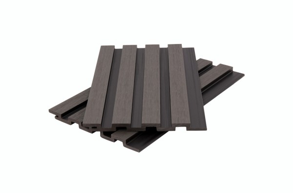 Стеновая панель брусковая двухцветная co-extrusion, grey dark купить в Балабаново