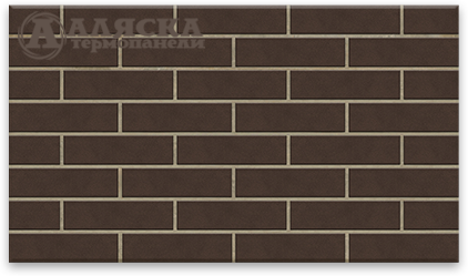 Фасадные Термопанели Аляска Amsterdam brown купить в Балабаново