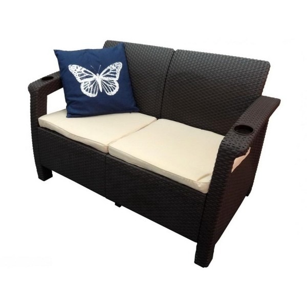 Двухместный диван Yalta Sofa Seаt венге купить в Балабаново