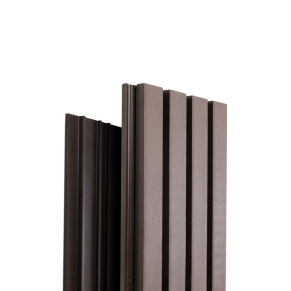 Фасадная доска Ecodecking Техно реечная 200х26х3000 Венге купить в Балабаново
