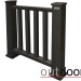 Ограждение из ДПК Outdoor Классик 3D STORM чёрный купить в Балабаново