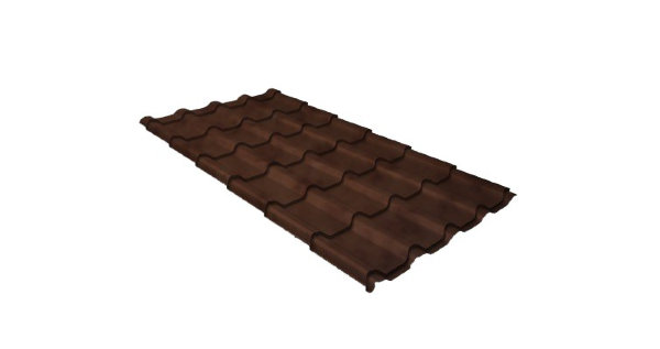 Металлочерепица камея GL 0,5 Safari Twincolor Brown купить в Балабаново