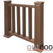 Ограждение из ДПК Outdoor Классик 3D STORM коричневый микс купить в Балабаново