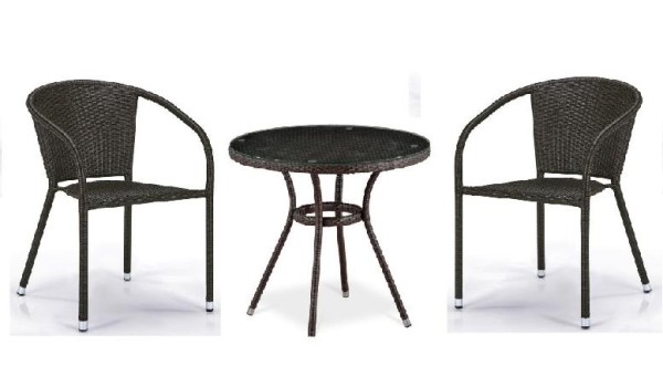 Комплект плетеной мебели AFINA из иск. ротанга Асоль-7 T282ANT/Y137C-W53 Brown 2Pcs купить в Балабаново
