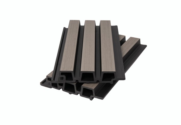 Фасадная панель брусковая двухцветная co-extrusion, snow mix купить в Балабаново