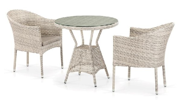 Комплект плетеной мебели AFINA из иск. ротанга T705ANT/Y350-W85 Latte 2Pcs купить в Балабаново