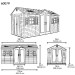 Сарай пластиковый LifeTime 15x8 DD купить в Балабаново