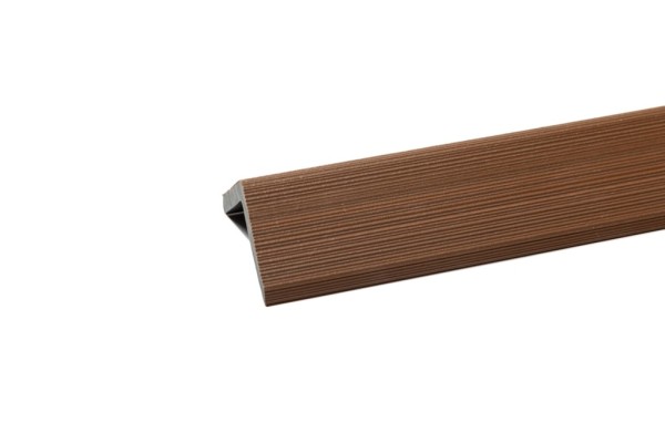 Уголок торцевой Ecodecking Скай коэкструзия 45х45х3000 Тик купить в Балабаново